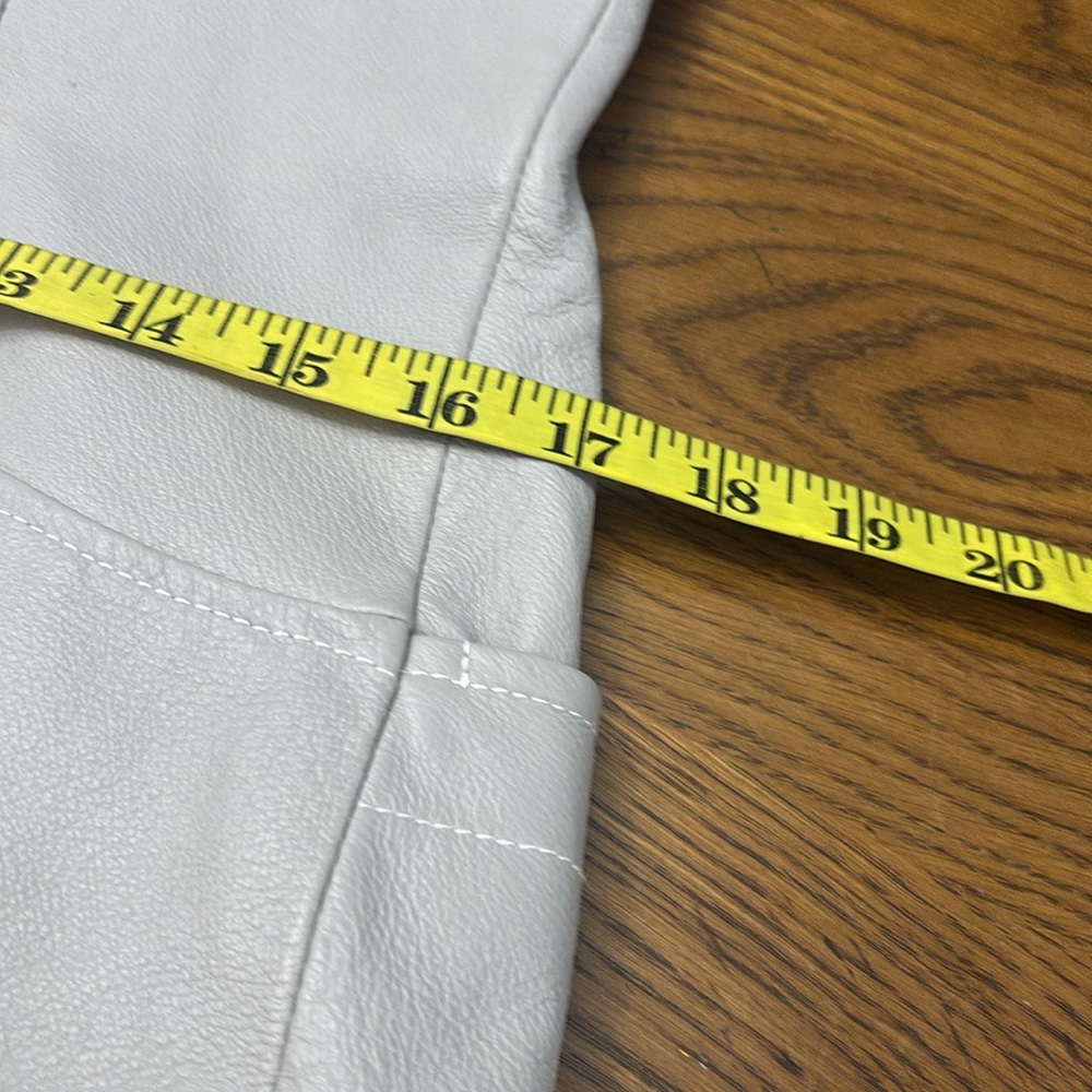 GUILLAUME Grey Leather Jacket - Picture 14 of 16